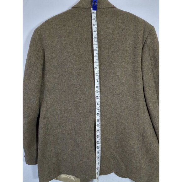 Lands End Sport Coat Blazer Jacket Mens 43R Brown Wool 2 Button - Picture 10 of 14
